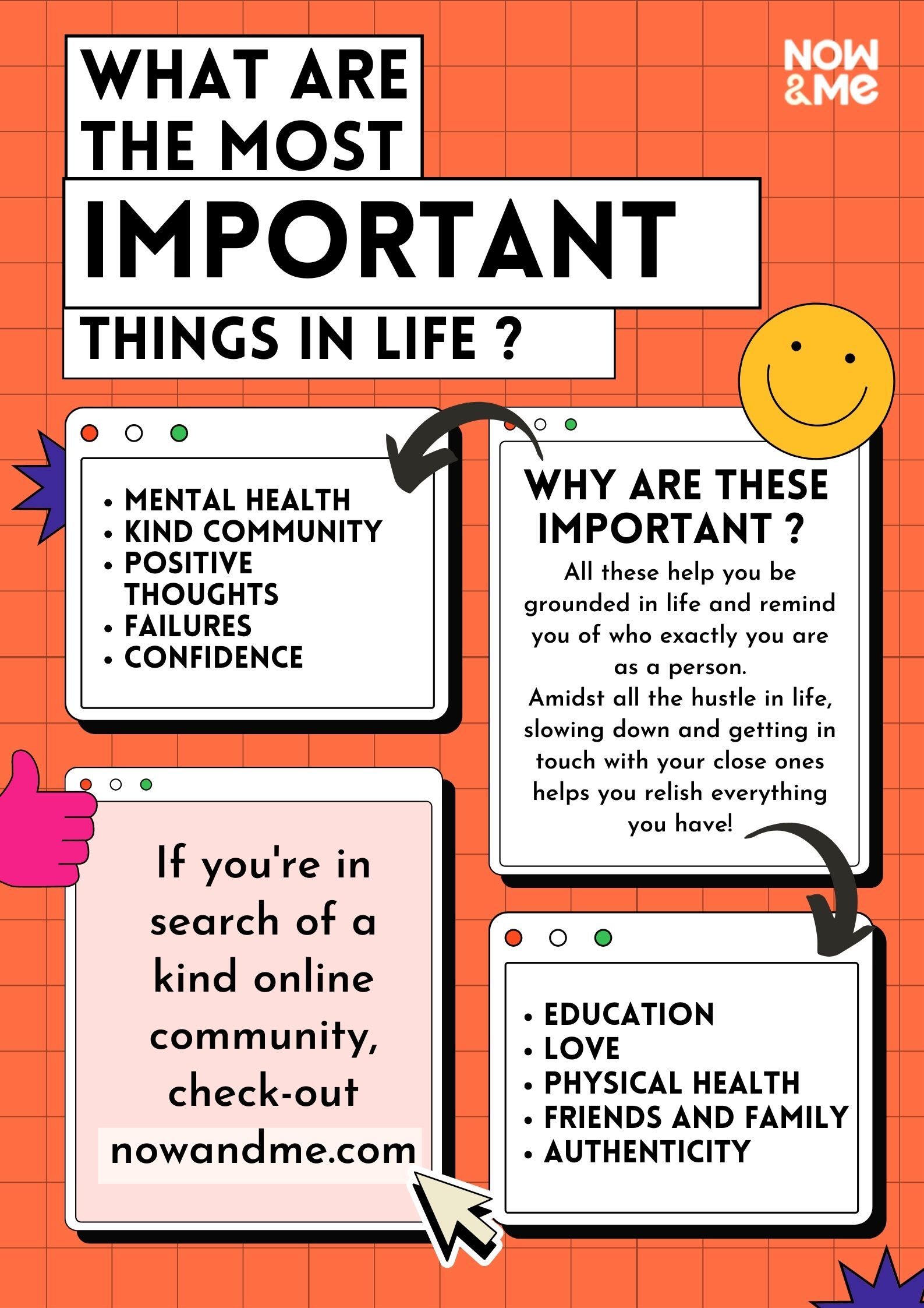 the most important things in life essay