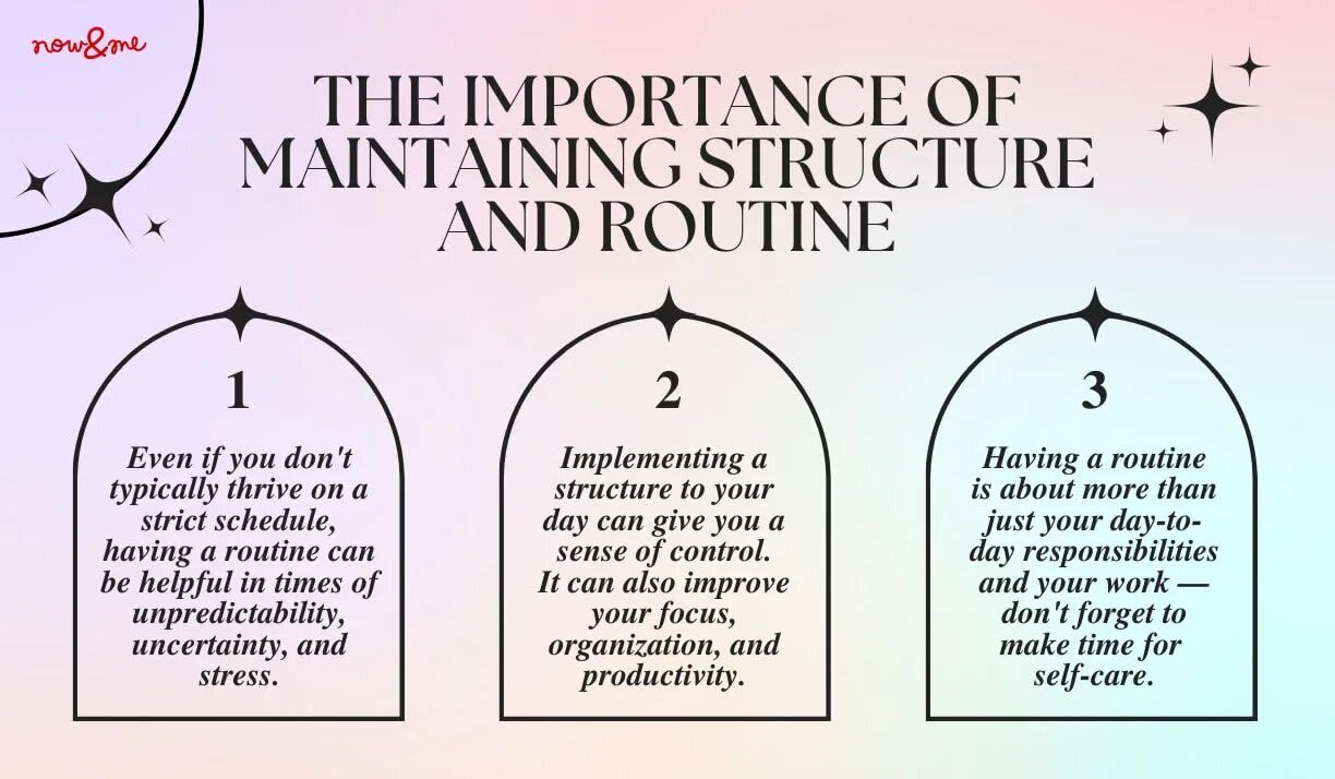 image of maintaining structure and routine