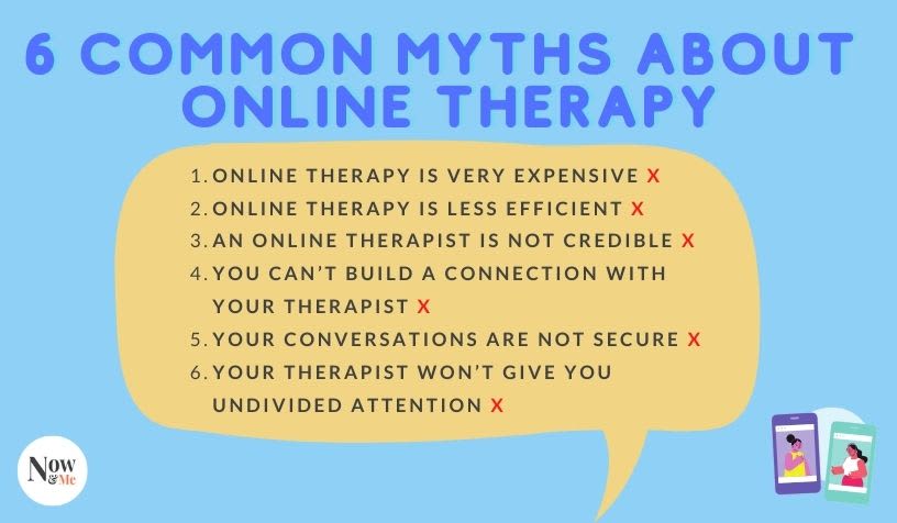 online therapy myths