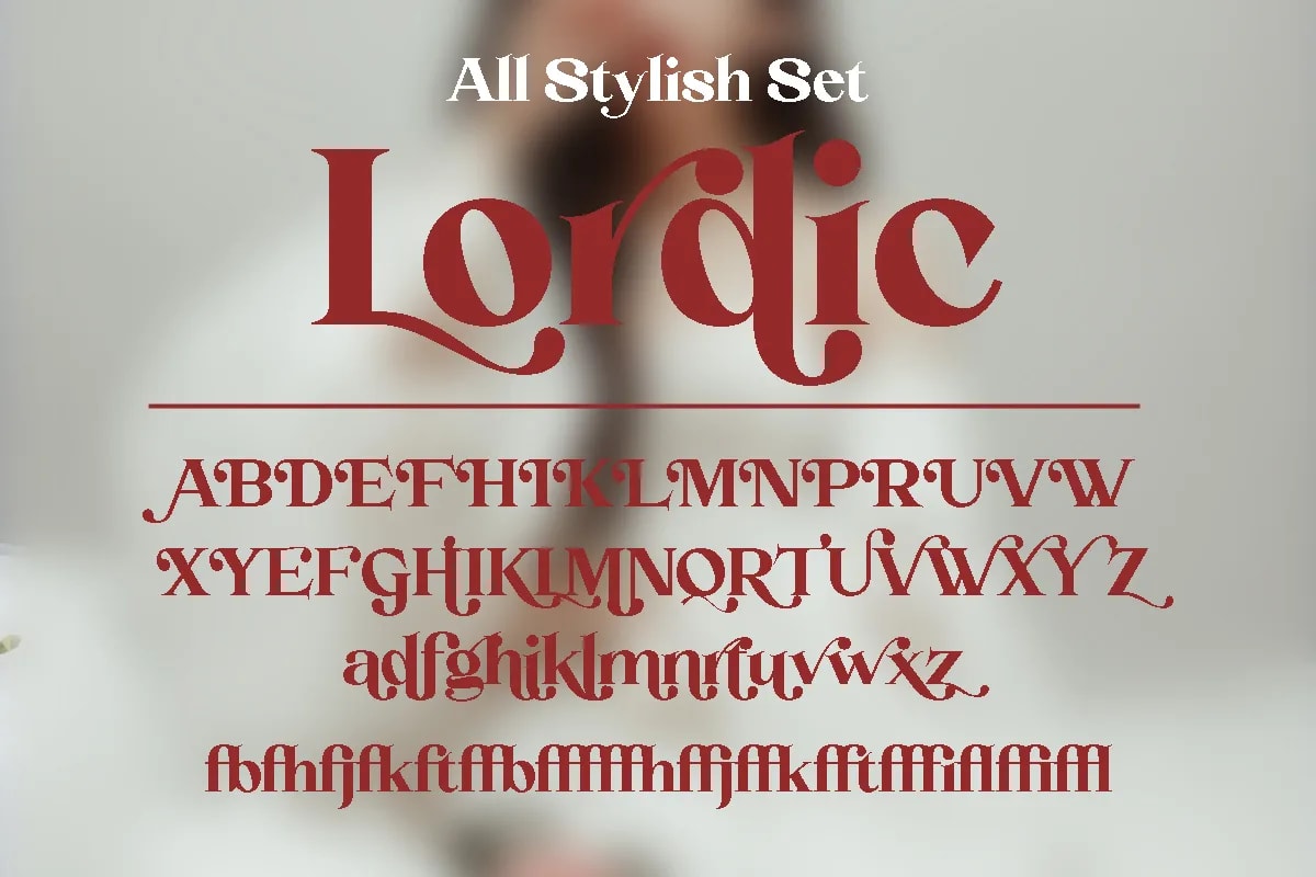Lordic | Stylistic Retro Serif Font (preview 5 of 6)