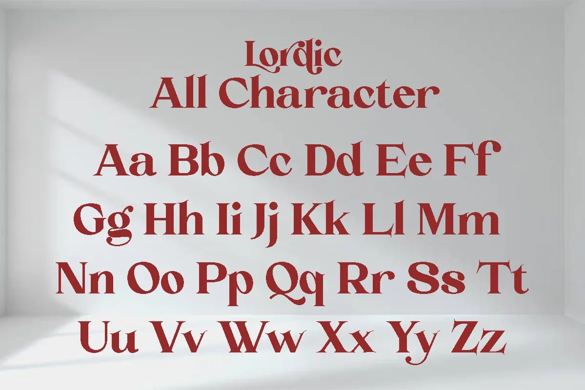 Lordic | Stylistic Retro Serif Font (preview 3 of 6)