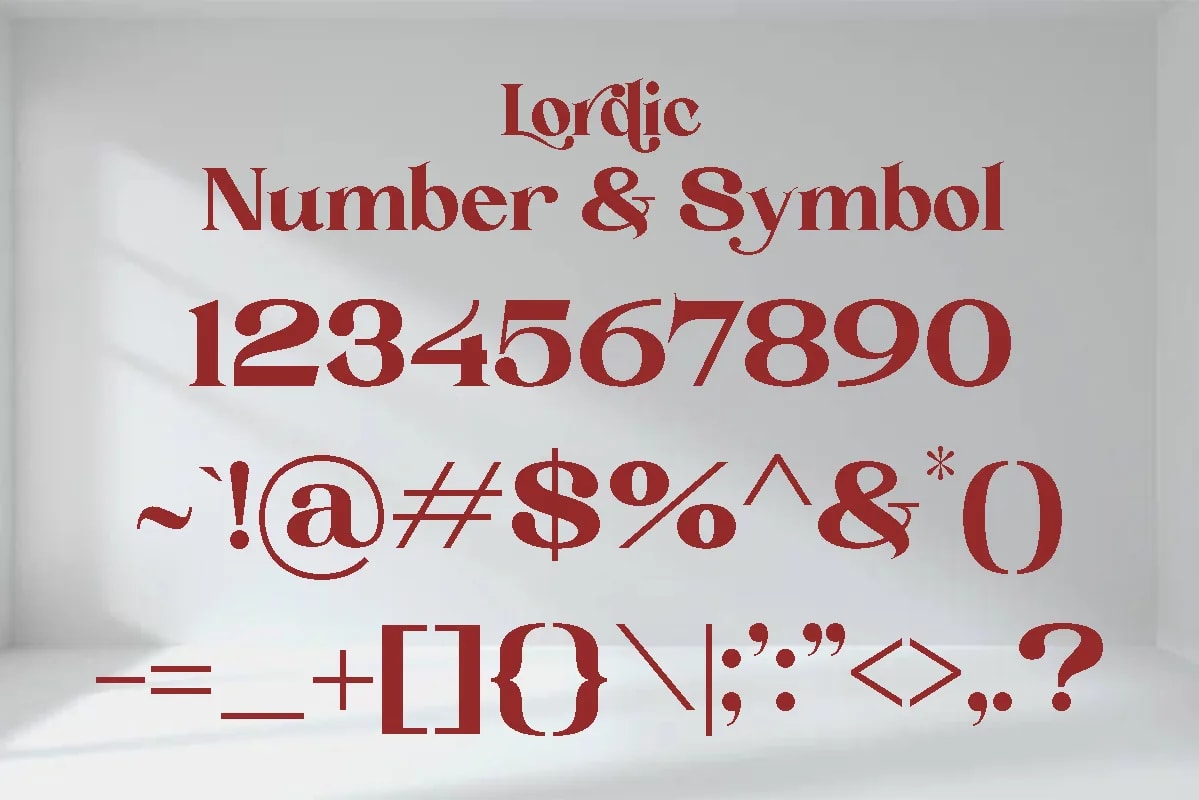 Lordic | Stylistic Retro Serif Font (preview 4 of 6)