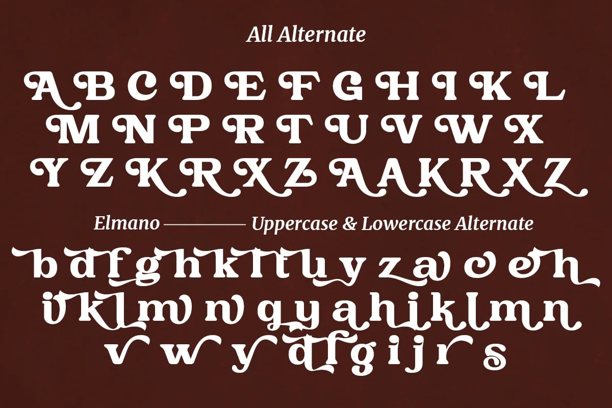 Elmona | Retro Serif Font (preview 3 of 6)
