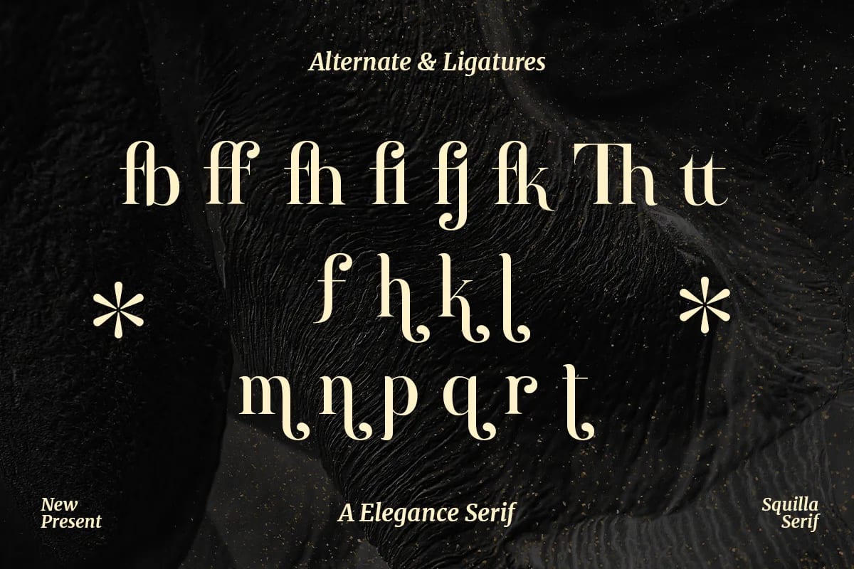 Squilla | Elegance Serif Font (preview 5 of 6)