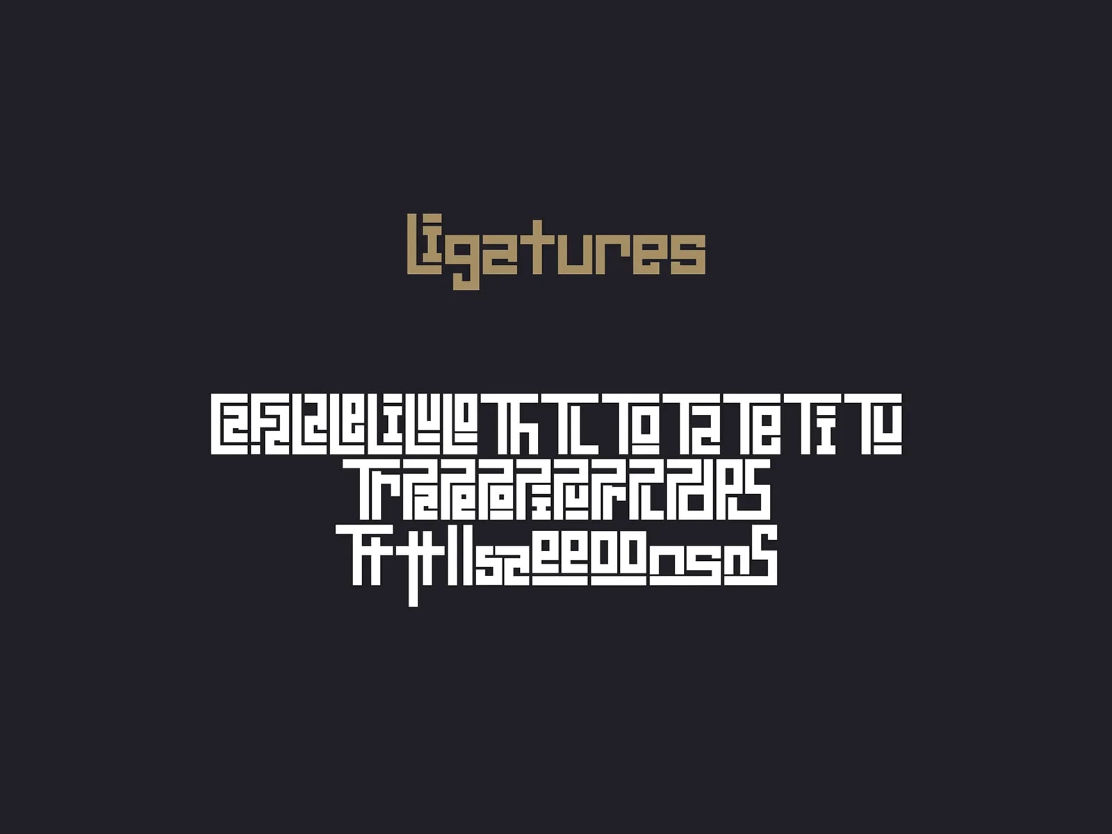Latelo - Sharp Ancient Symbols Font (preview 5 of 5)