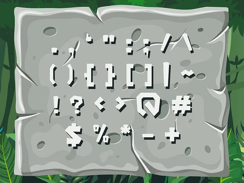 Rumbaz - Rimba, Game, Forest Font (preview 4 of 6)