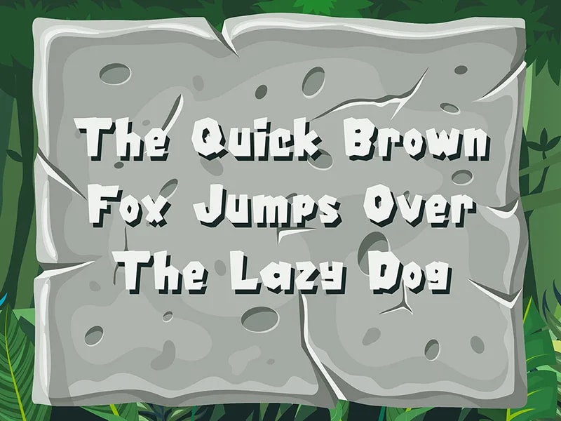Rumbaz - Rimba, Game, Forest Font (preview 5 of 6)