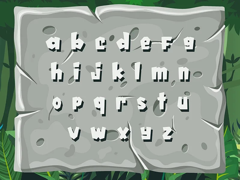 Rumbaz - Rimba, Game, Forest Font (preview 3 of 6)
