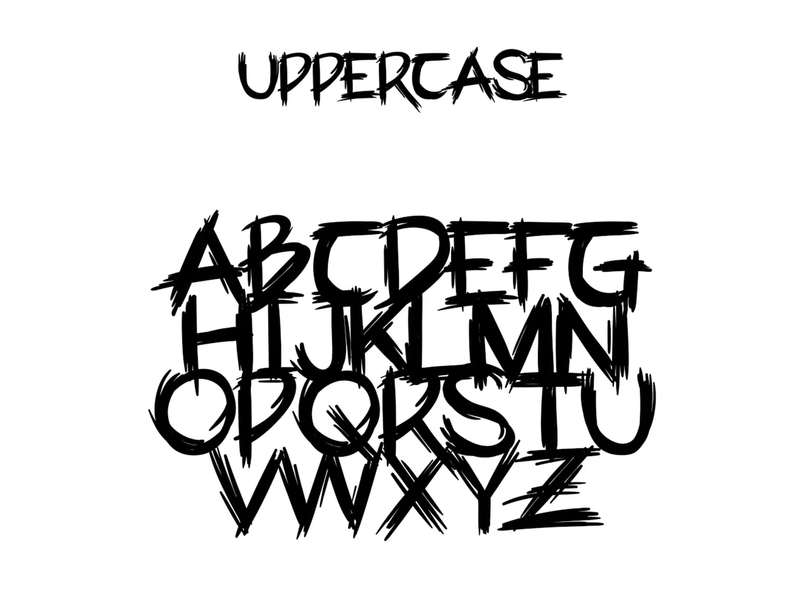 Argh - Screamtoon Font (preview 2 of 3)