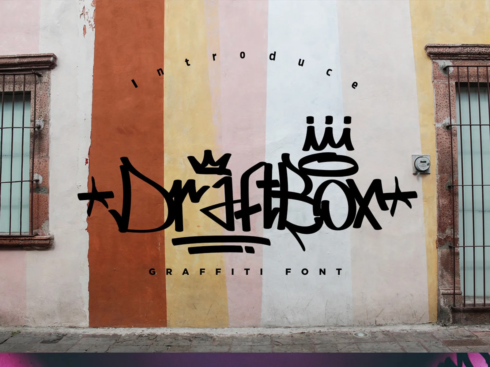 Draft Box - Graffiti Font (preview 5 of 6)
