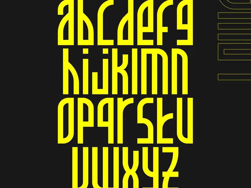 Allience - High Futurism Font (preview 4 of 6)