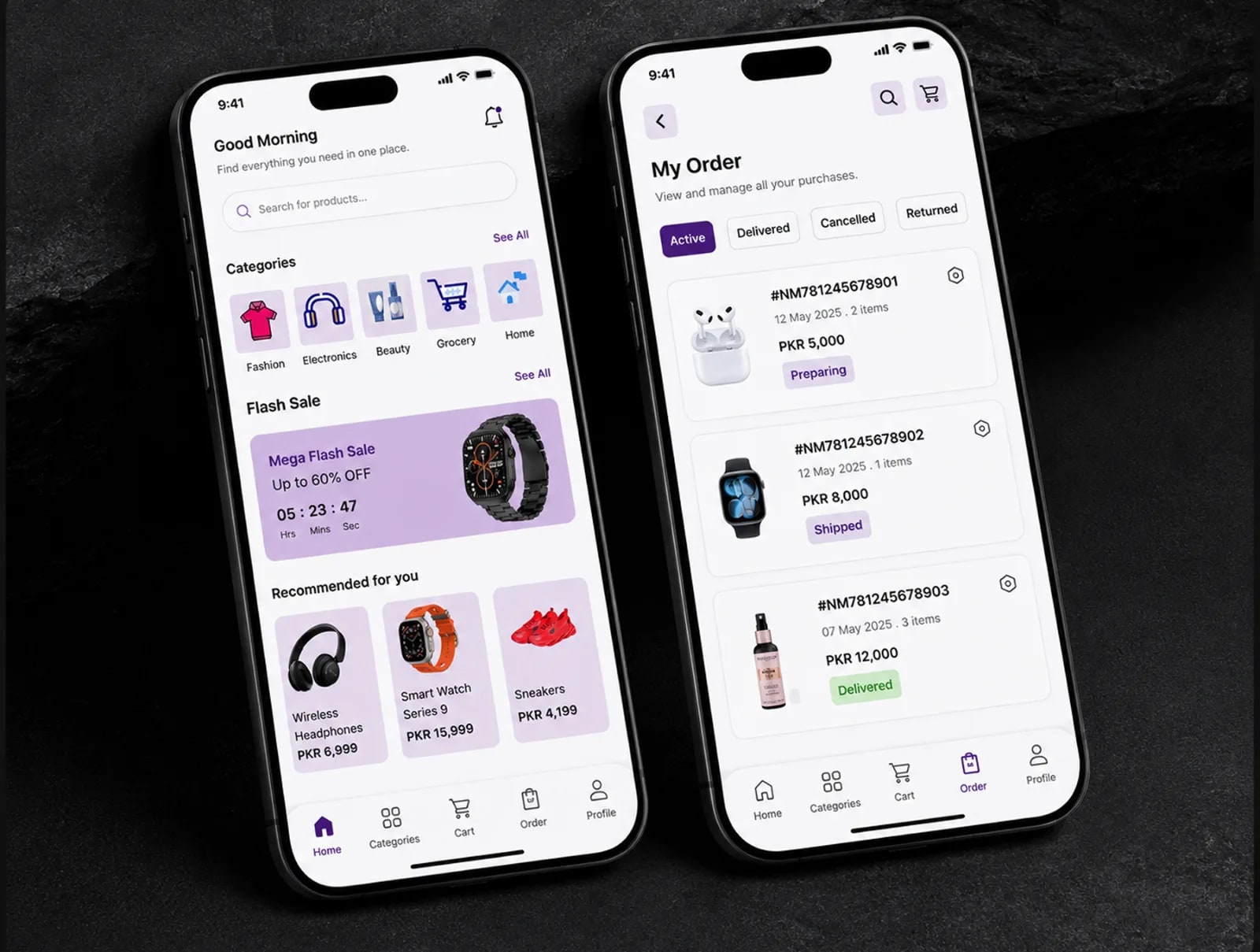 NovaMart – Premium E-Commerce Mobile App UI Kit (preview 5 of 6)
