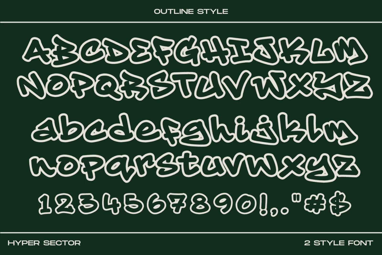 Hyper Sector – Modern Graffiti Font | Urban Street Display Typeface (preview 6 of 6)