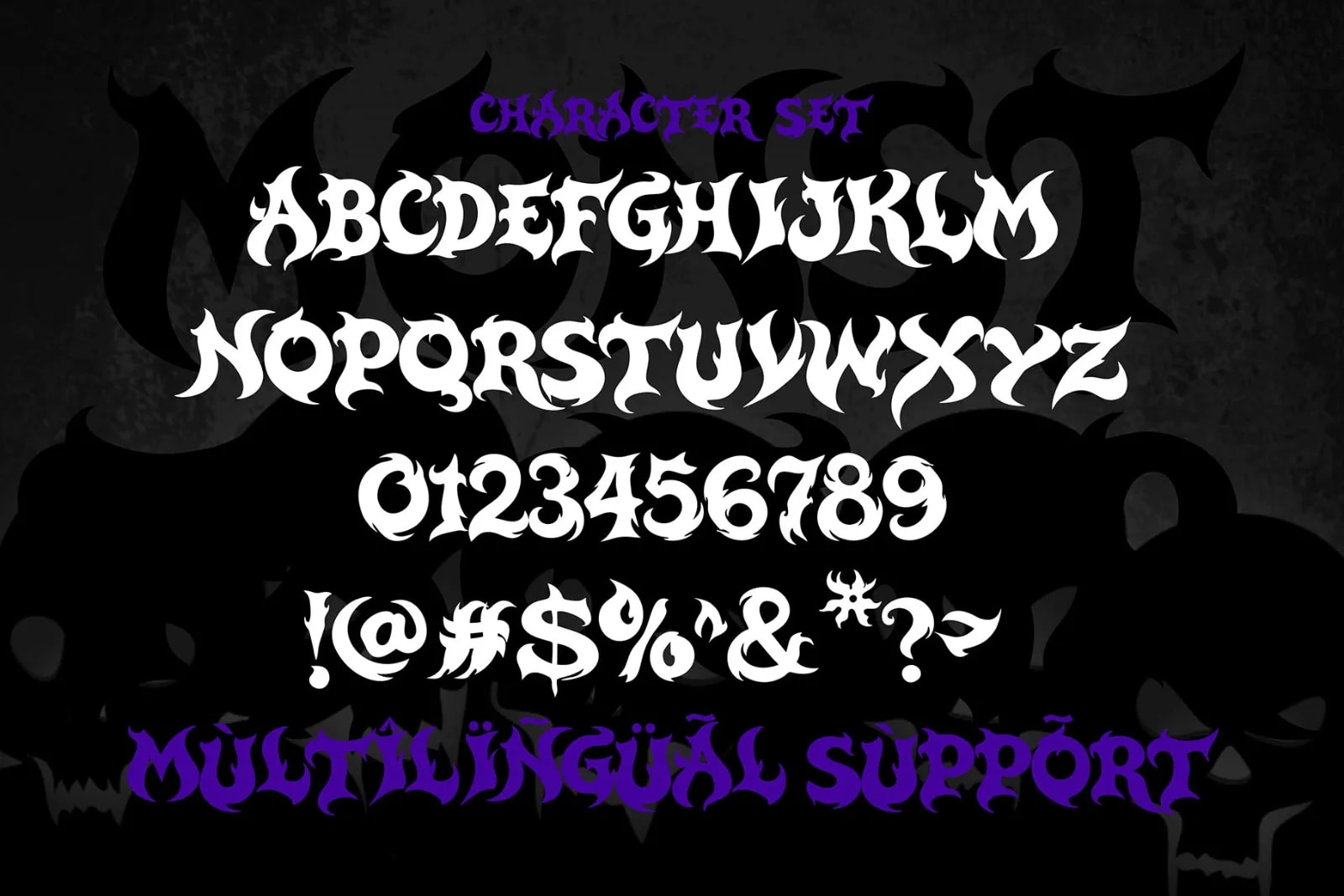 Monsttager – Bold Blackletter Font (preview 2 of 6)