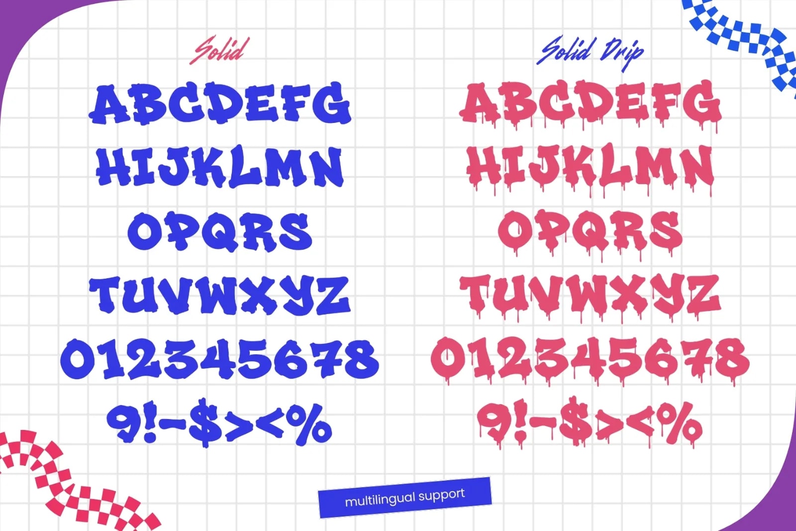 Gruze – Layered Melted Font (preview 2 of 6)