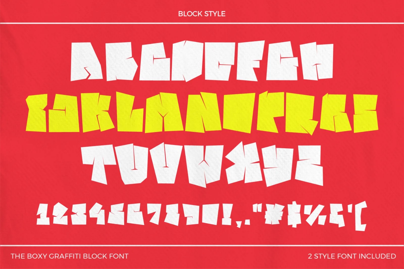 Lican Boxy – Graffiti Block Font | Heavy Urban Display Typeface (preview 2 of 6)