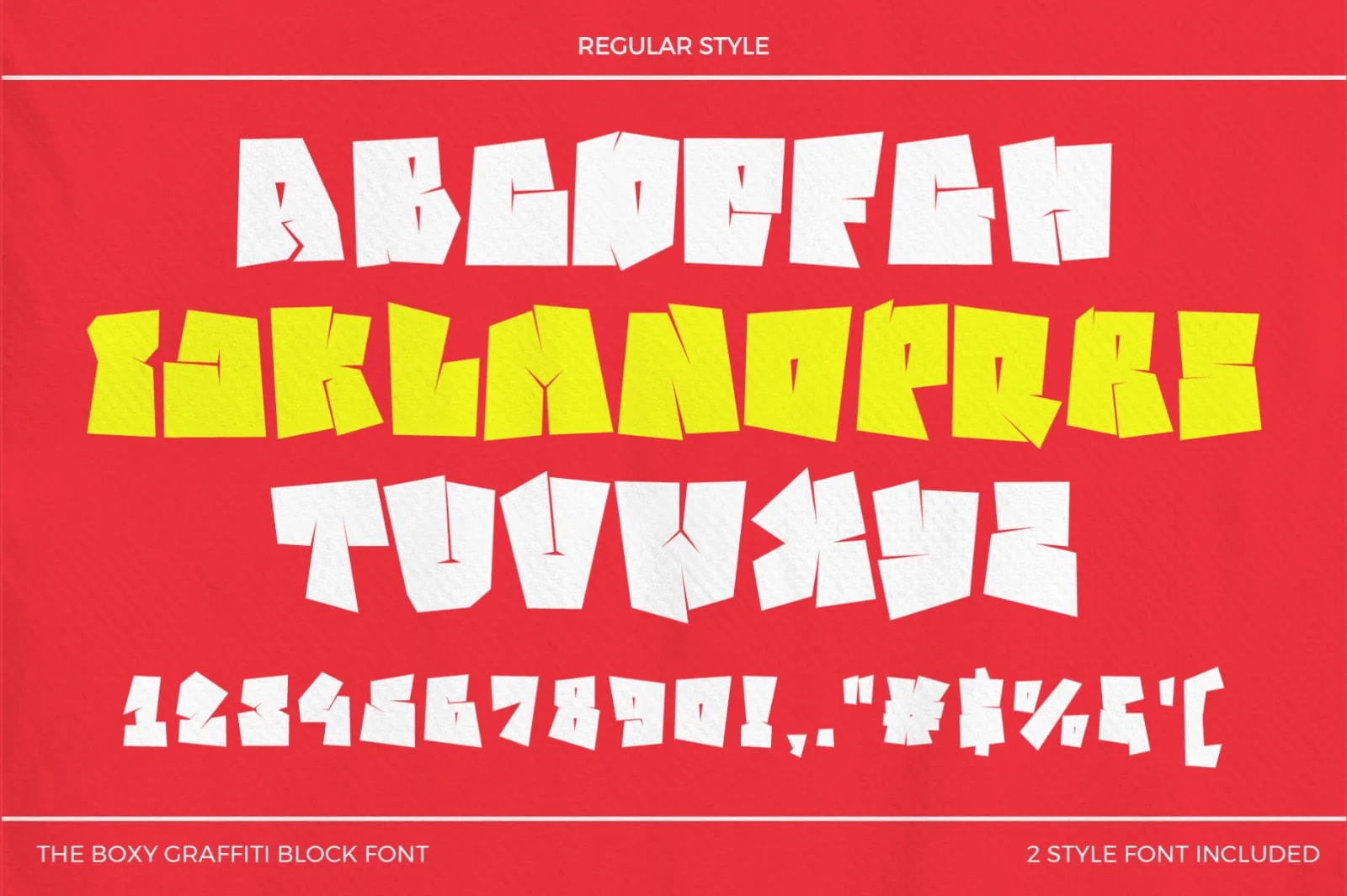 Lican Boxy – Graffiti Block Font | Heavy Urban Display Typeface (preview 3 of 6)