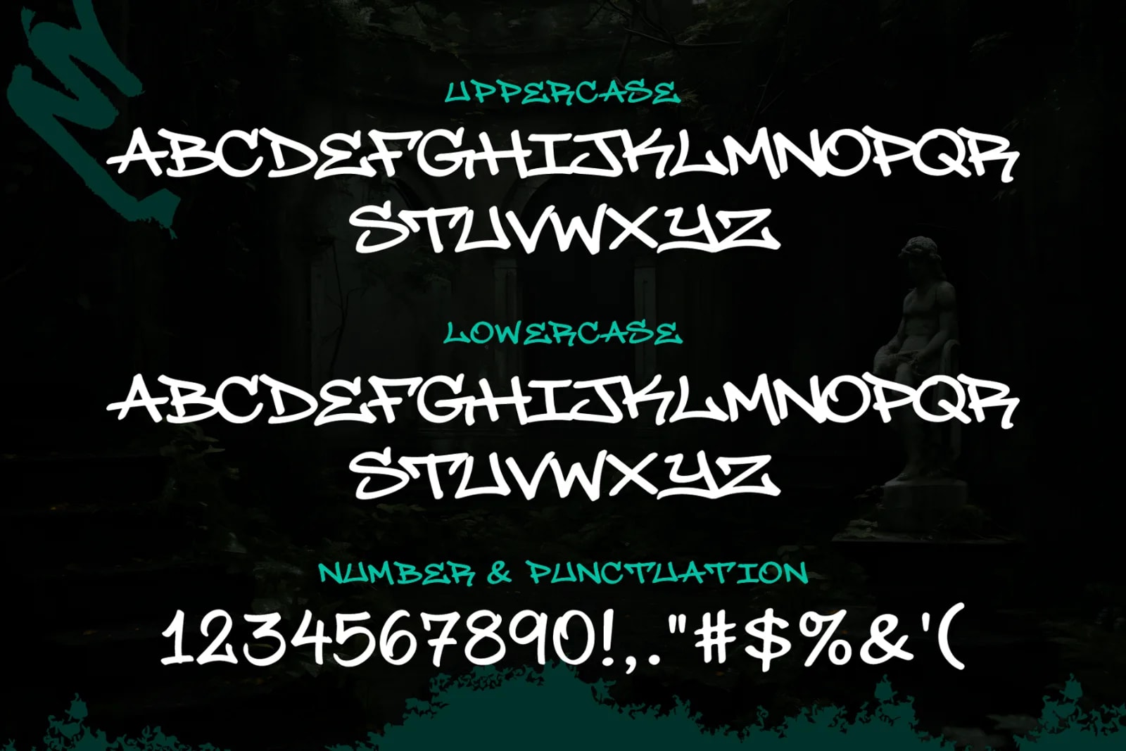 Velum Stroke – Raw Handwritten Graffiti Font (preview 3 of 6)