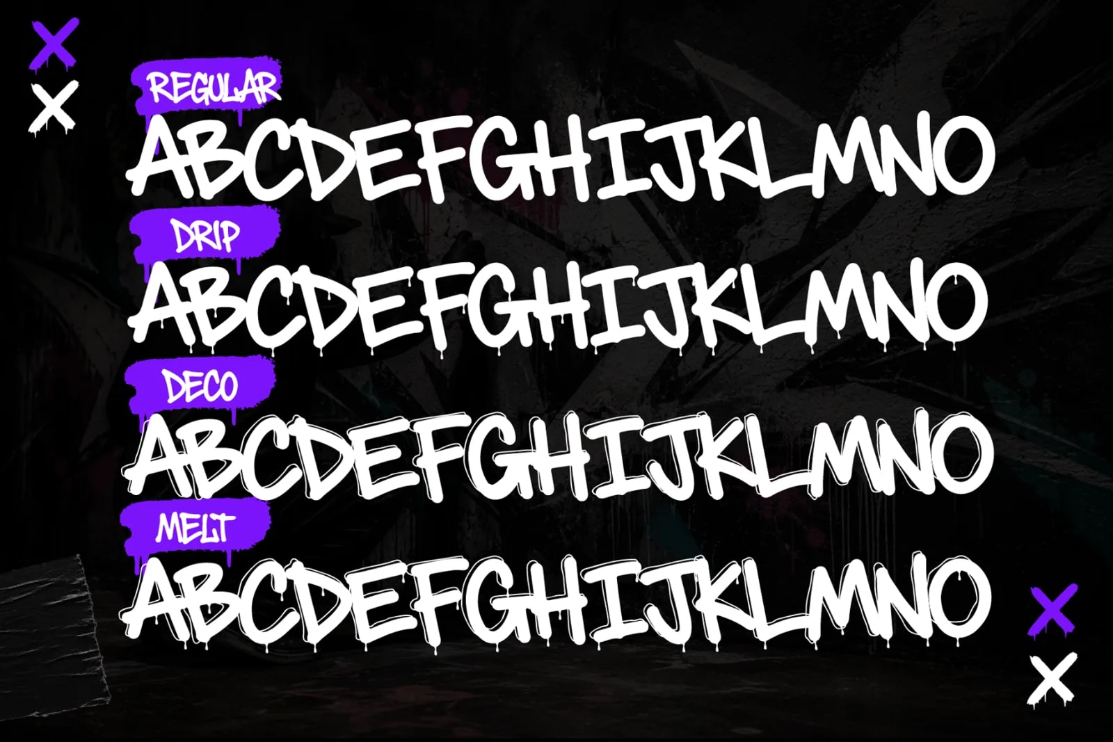 Jankora Street – Dripping Graffiti Font (preview 6 of 6)