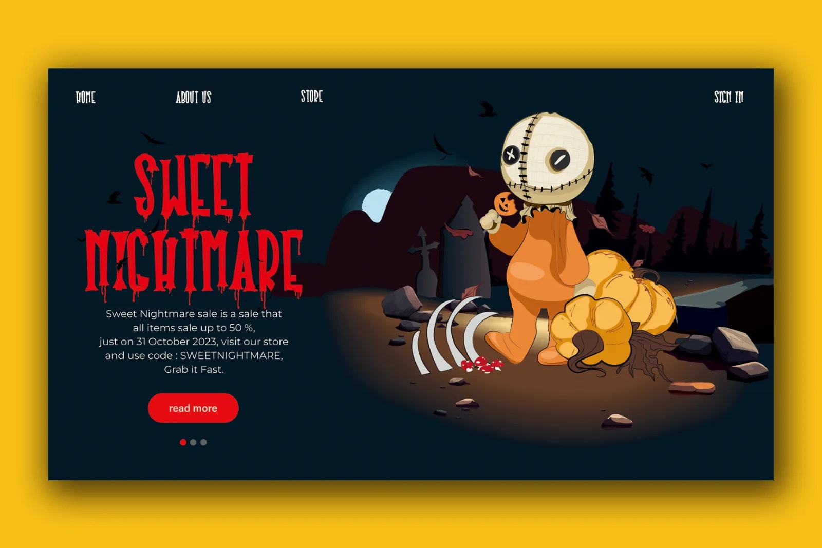 Halloween Plaque – Spooky Halloween Font (preview 5 of 6)