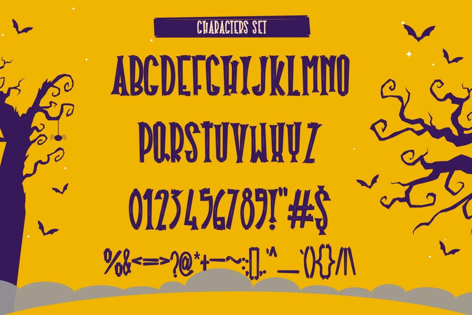 Halloween Plaque – Spooky Halloween Font (preview 3 of 6)