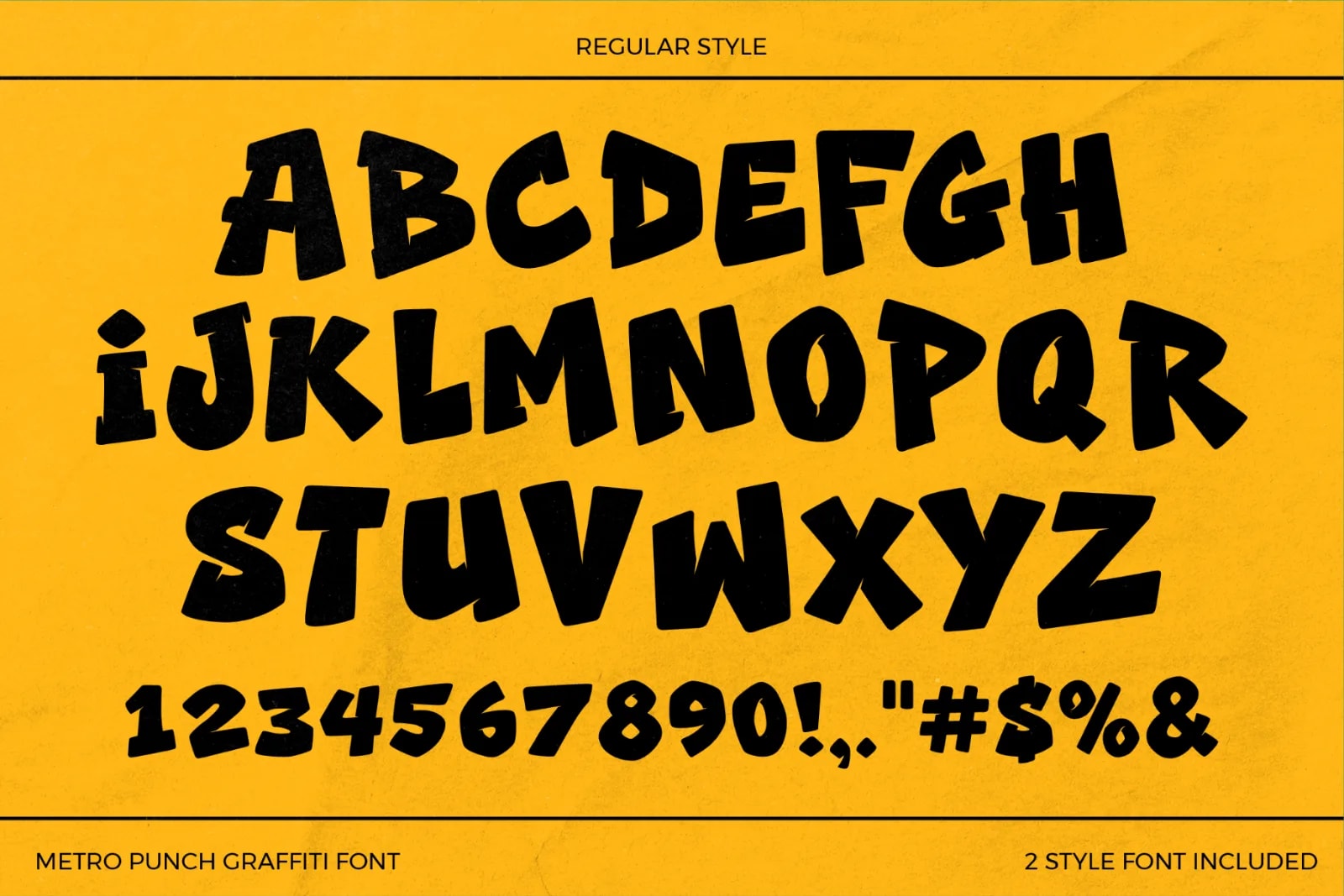 Metro Punch – Shadowed Retro Graffiti Font (preview 2 of 6)