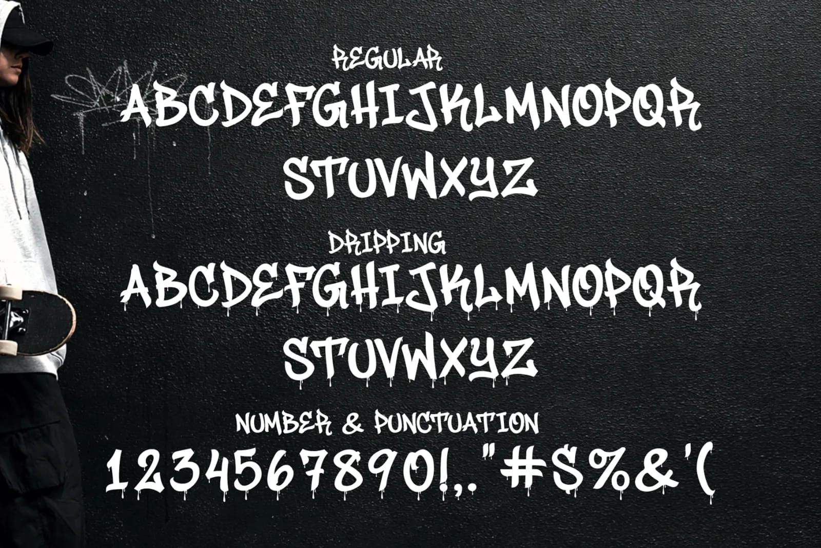 Junky Style – Dripping Graffiti Font (preview 2 of 6)