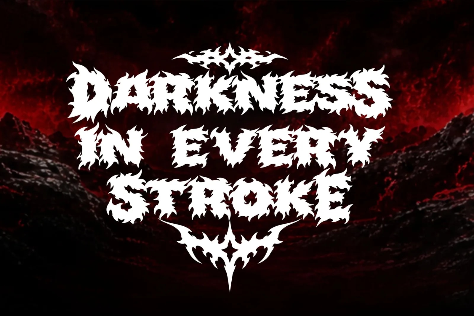 Demonic Fury – Black Metal Font (preview 2 of 6)