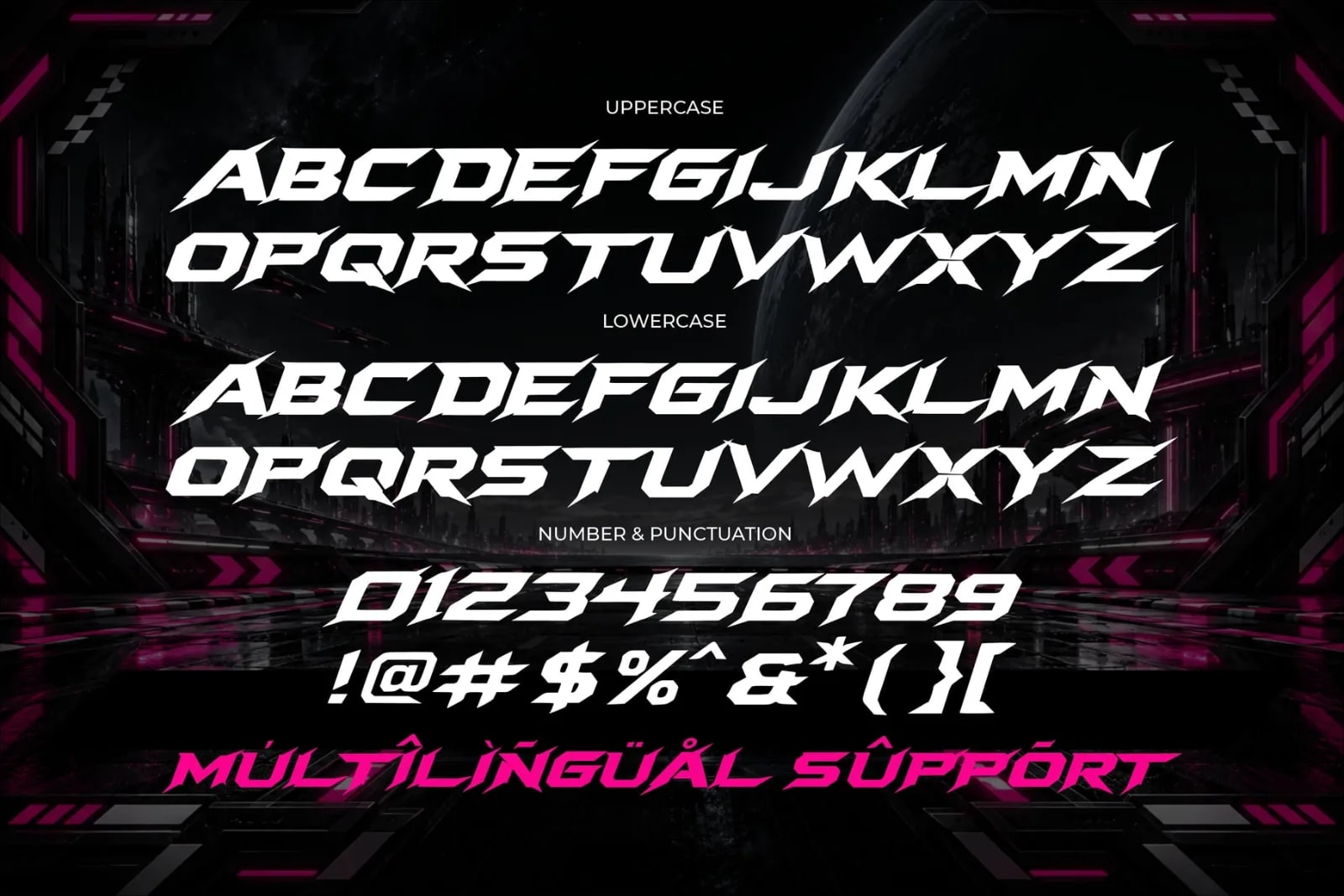 Nexroid – Futuristic Racing Font (preview 2 of 6)
