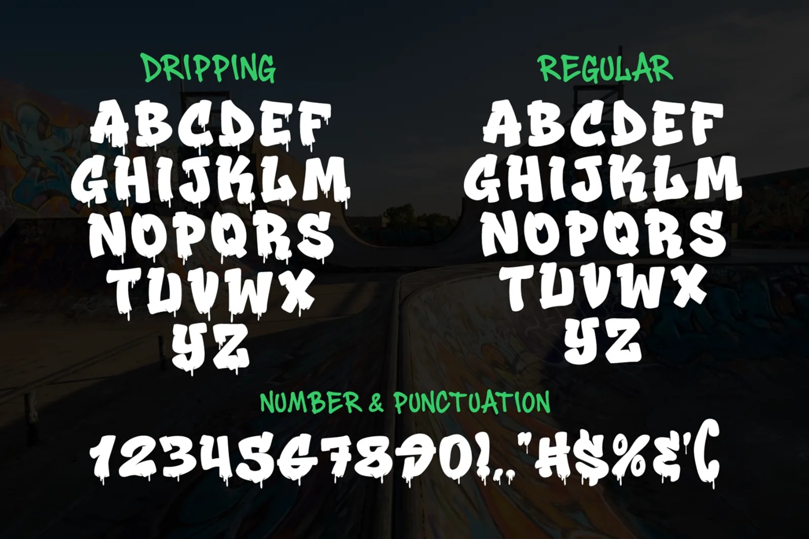 Gloze – Urban Melt Graffiti Font (preview 2 of 6)