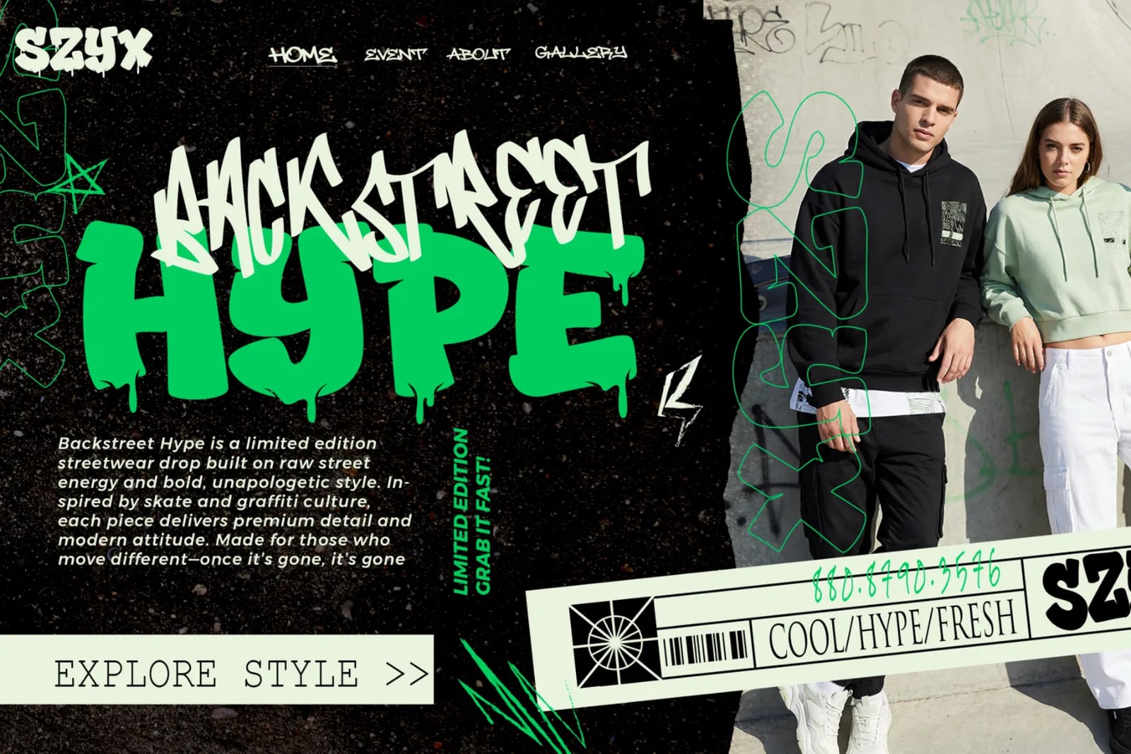 Gloze – Urban Melt Graffiti Font (preview 3 of 6)