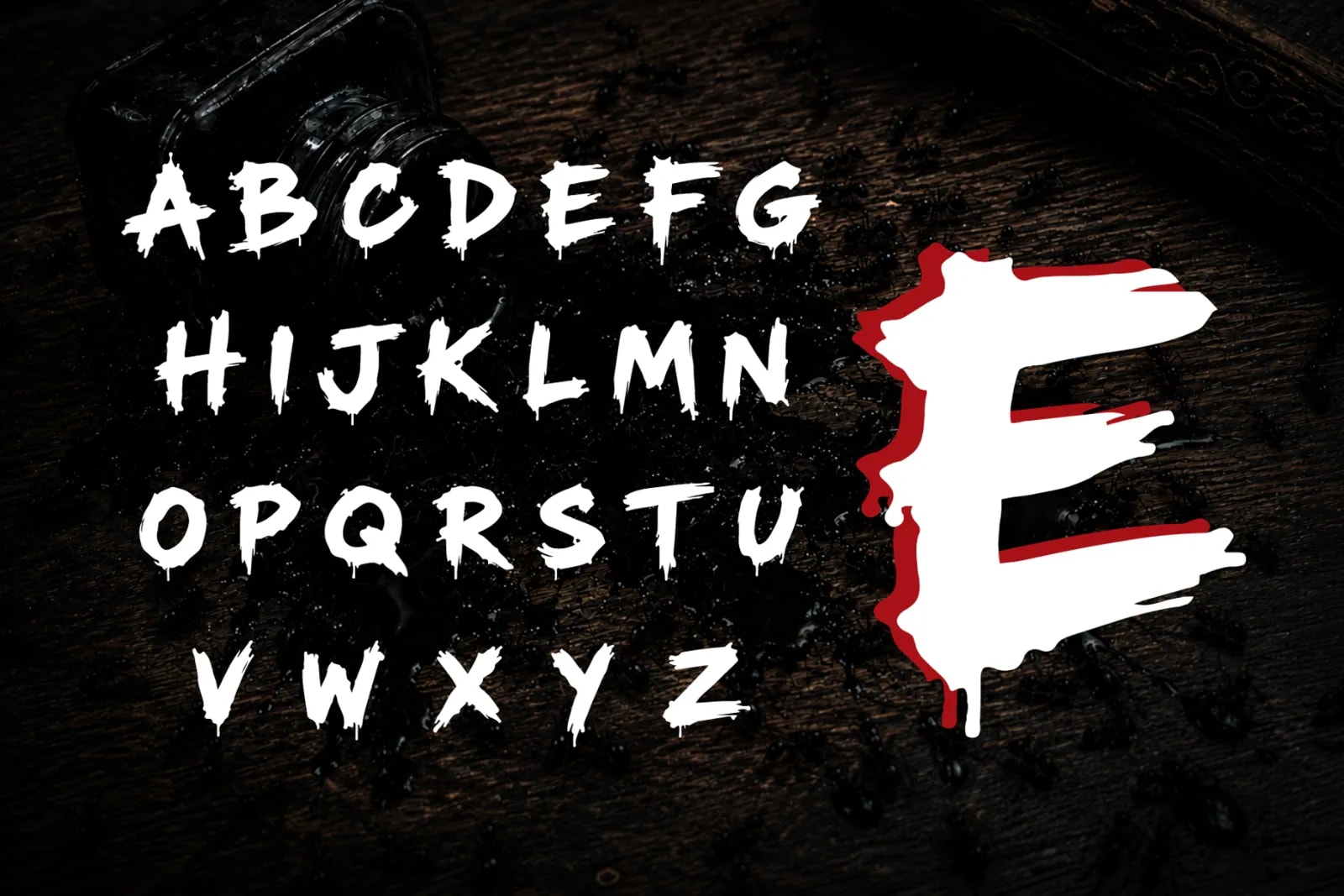 Antiink – Street Dripping Brush Font (preview 5 of 6)