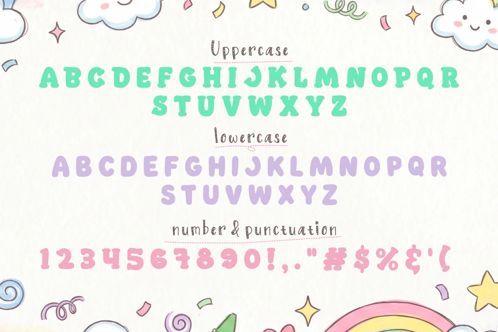 Pogo Puff – Cute Rounded Font (preview 2 of 6)