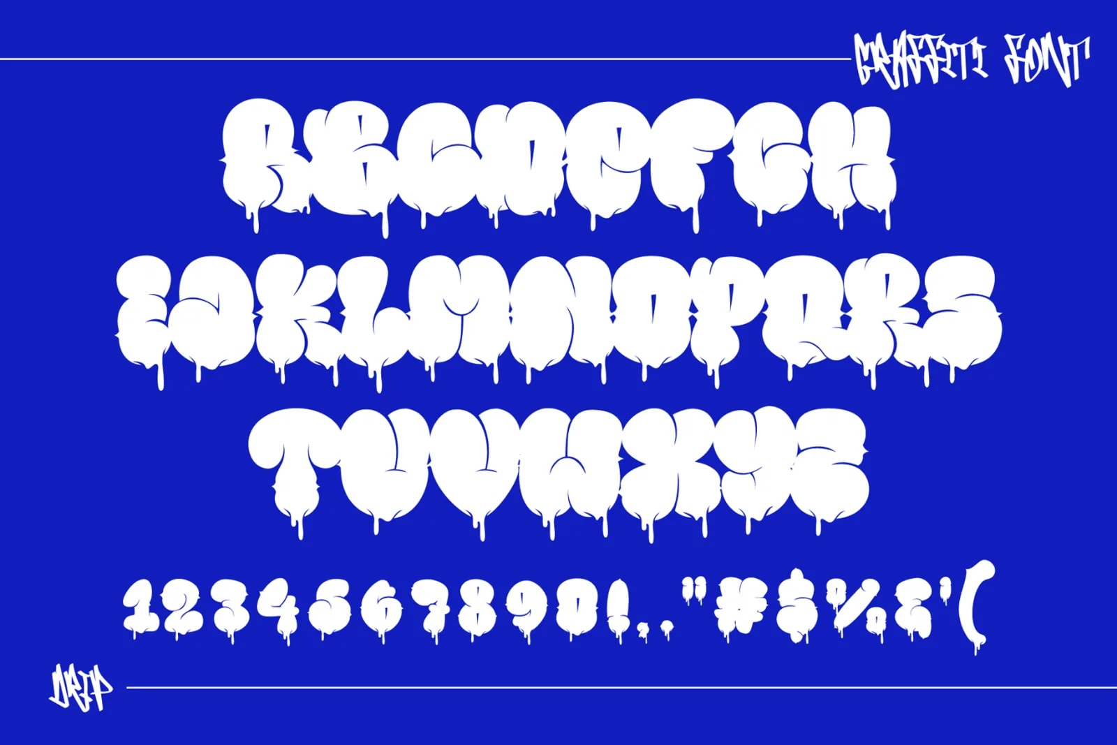 Melto Gofer – Bubble Graffiti Font (preview 6 of 6)