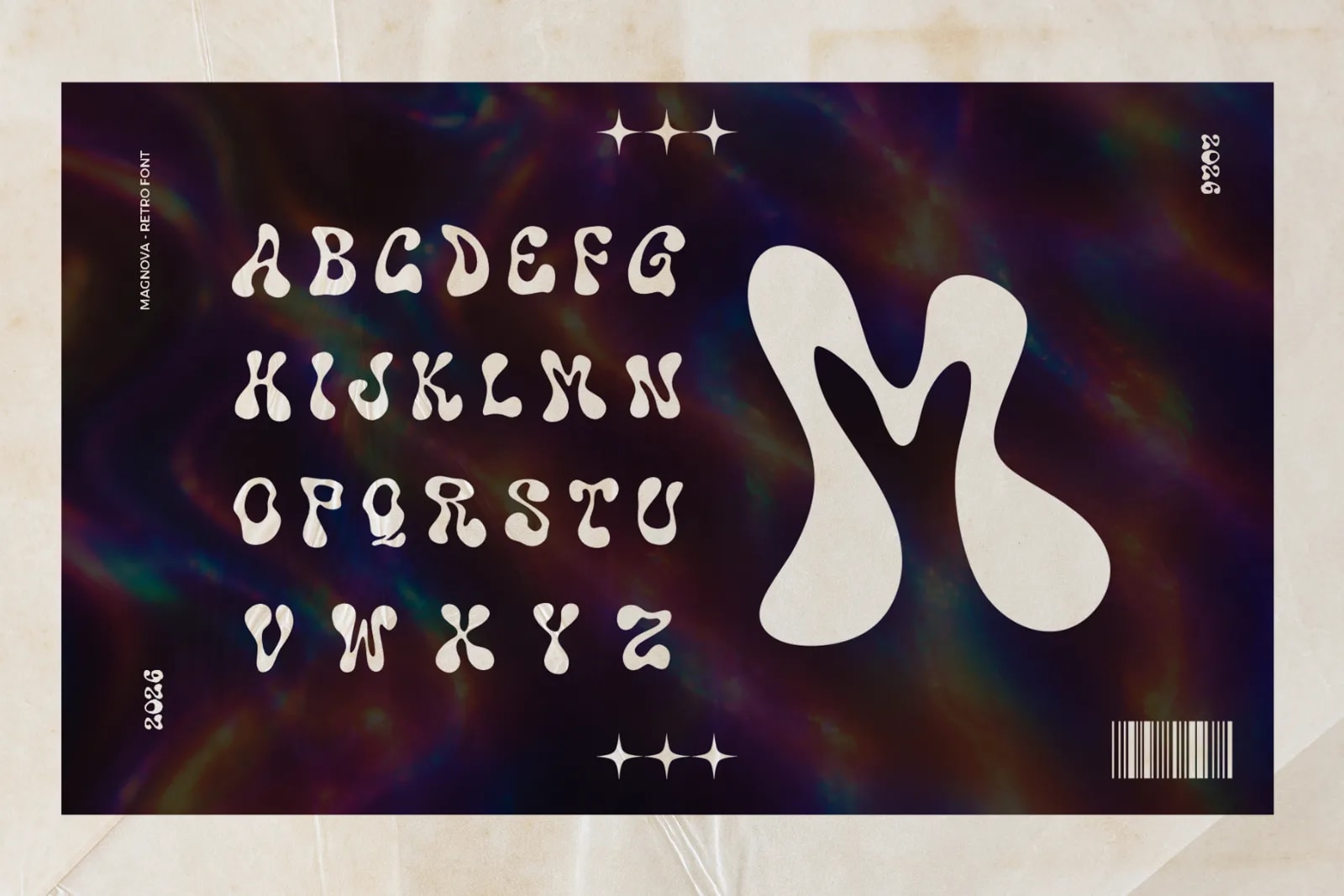 Mignova – Psychedelic Groovy Font (preview 5 of 6)