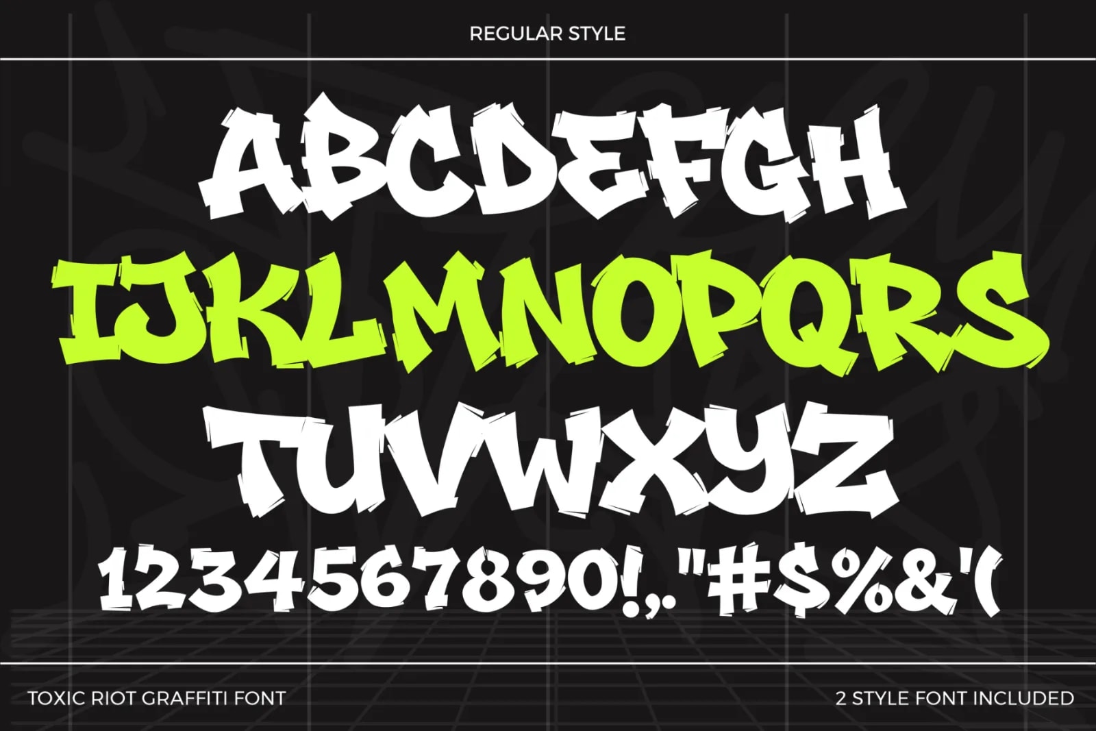 Toxic Riot – Dripping Graffiti Font (preview 6 of 6)