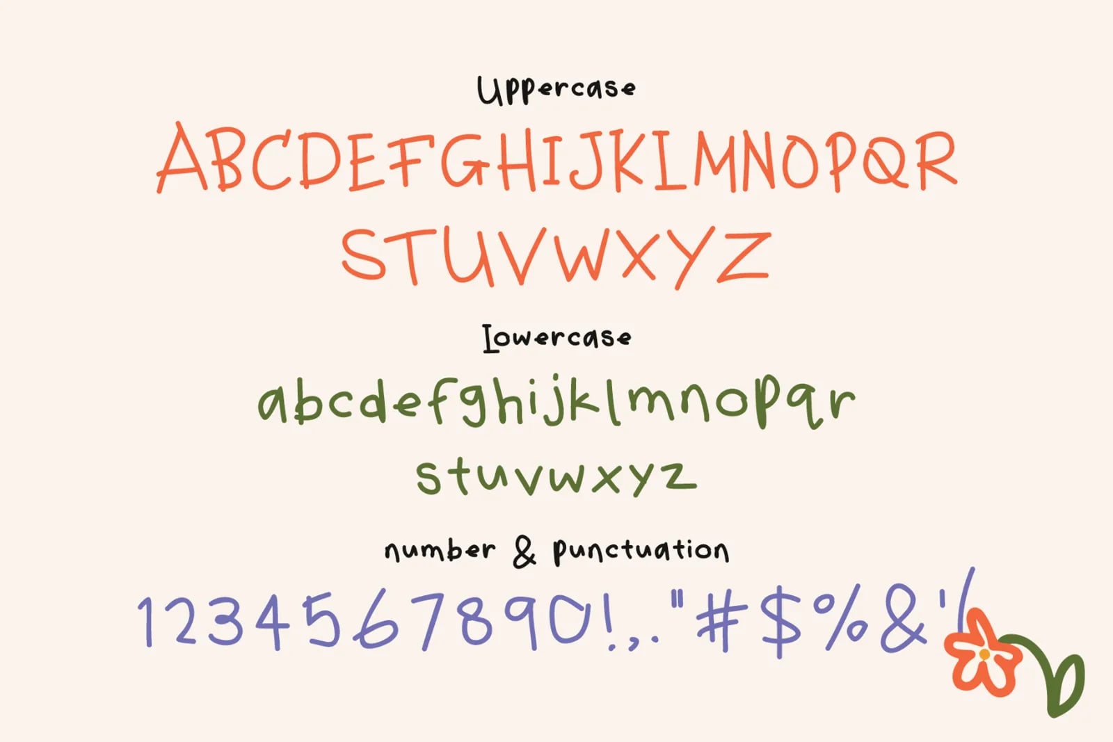 Leslie Crayon – Natural Kids Handwritten Font (preview 2 of 6)