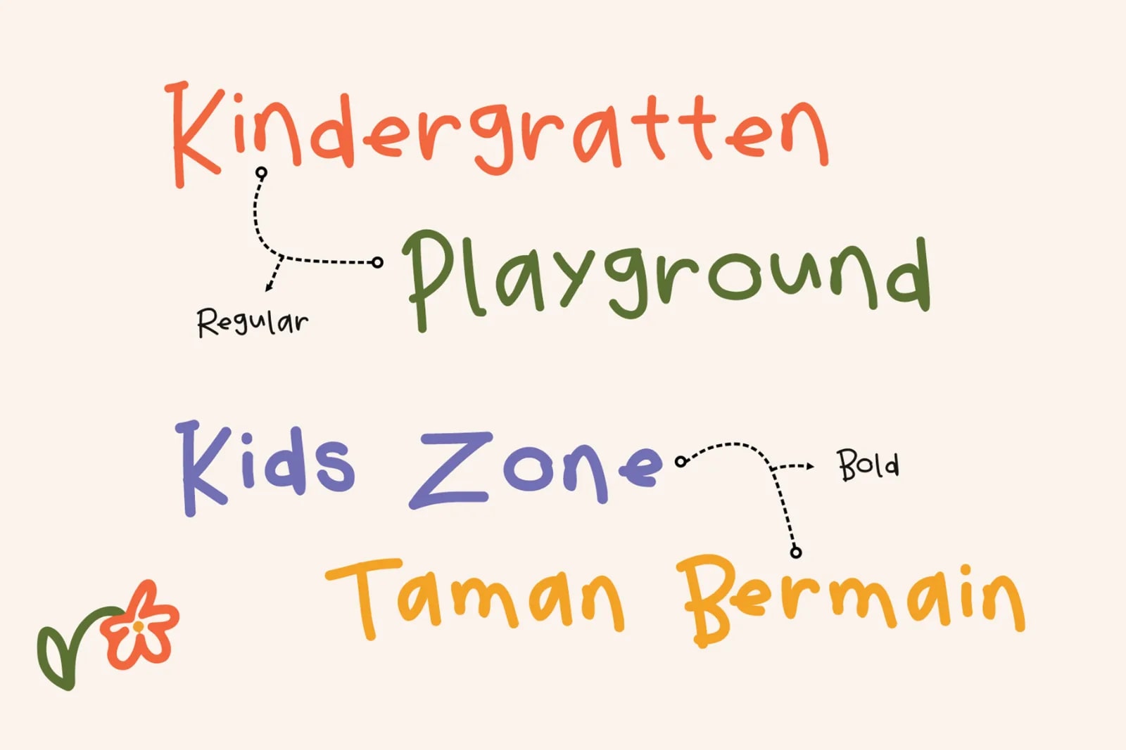 Leslie Crayon – Natural Kids Handwritten Font (preview 3 of 6)