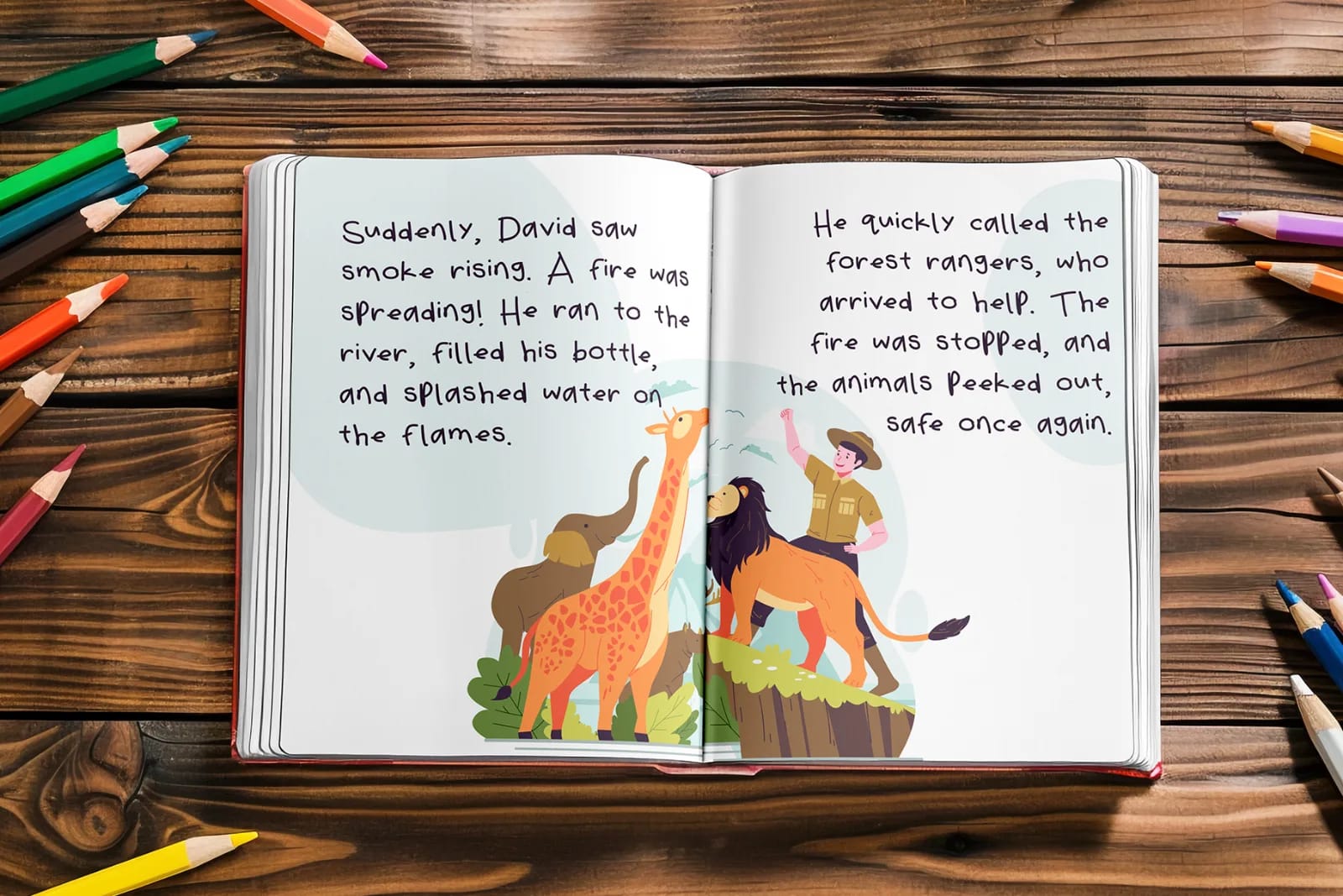 Leslie Crayon – Natural Kids Handwritten Font (preview 6 of 6)