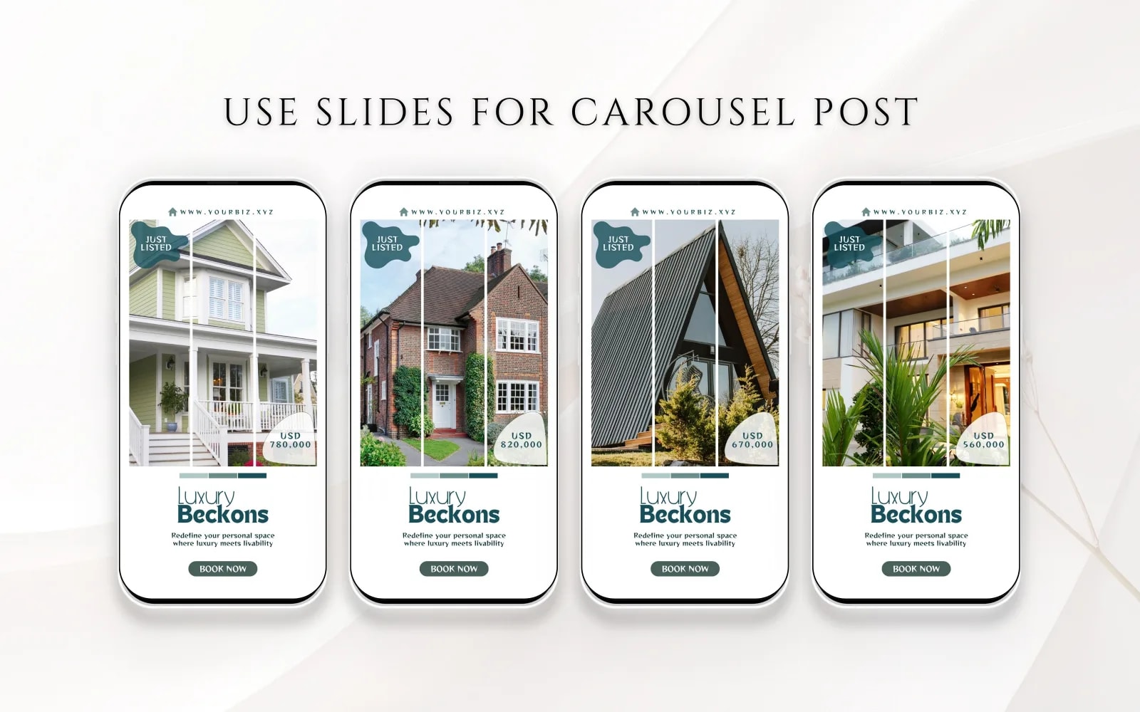 Just Listed Canva Animated Real Estate Template - Editable Video Ad (preview 3 of 6)