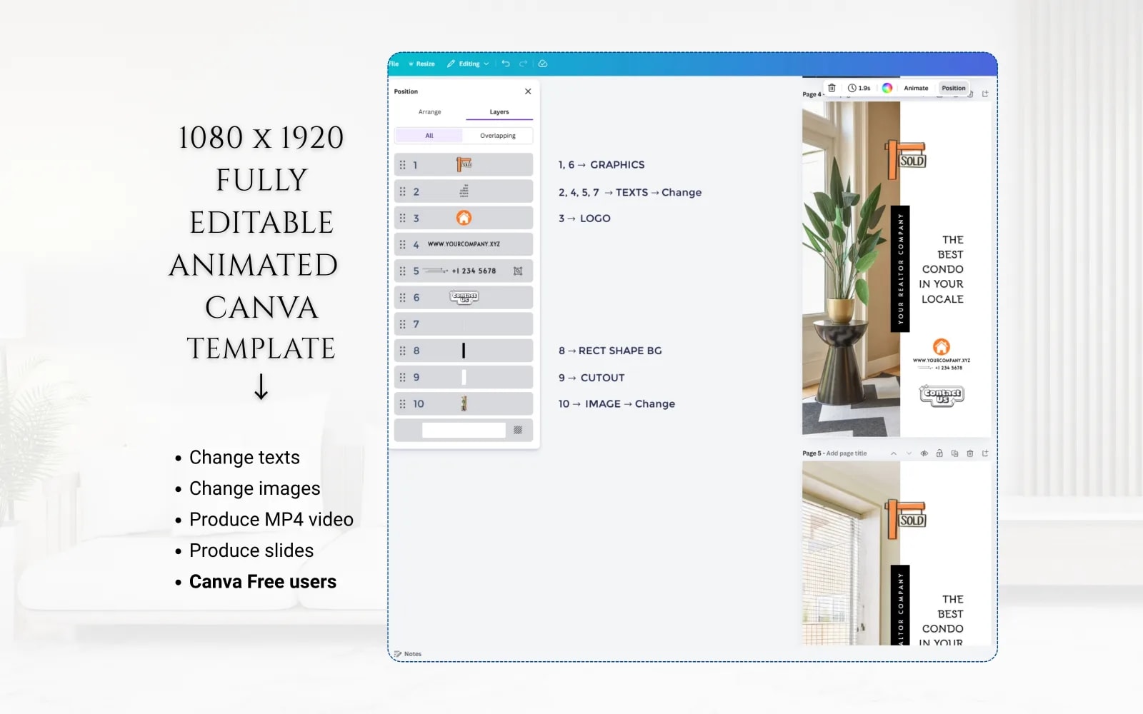Just Sold Luxury Real Estate Instagram Reel Ad - Canva Video Template (preview 2 of 6)