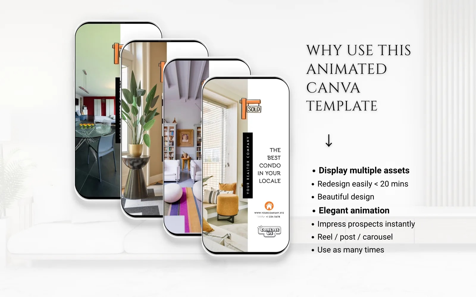 Just Sold Luxury Real Estate Instagram Reel Ad - Canva Video Template (preview 4 of 6)