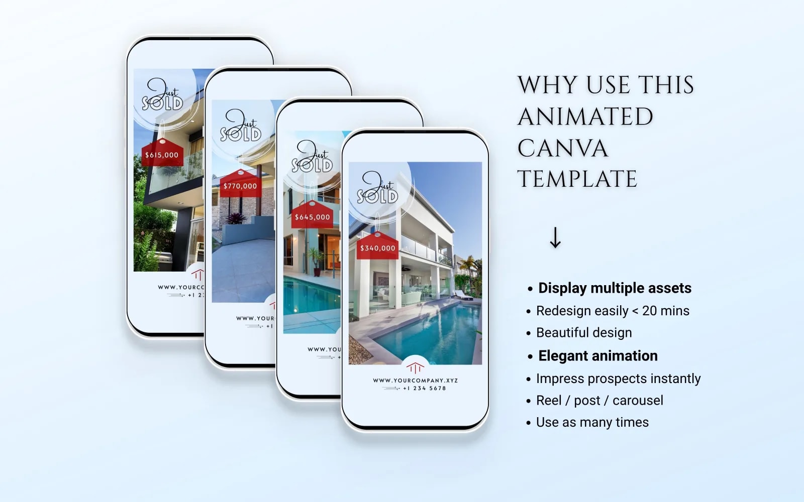 Just Sold MP4 Story Template Canva - Bright Minimalist (preview 4 of 6)