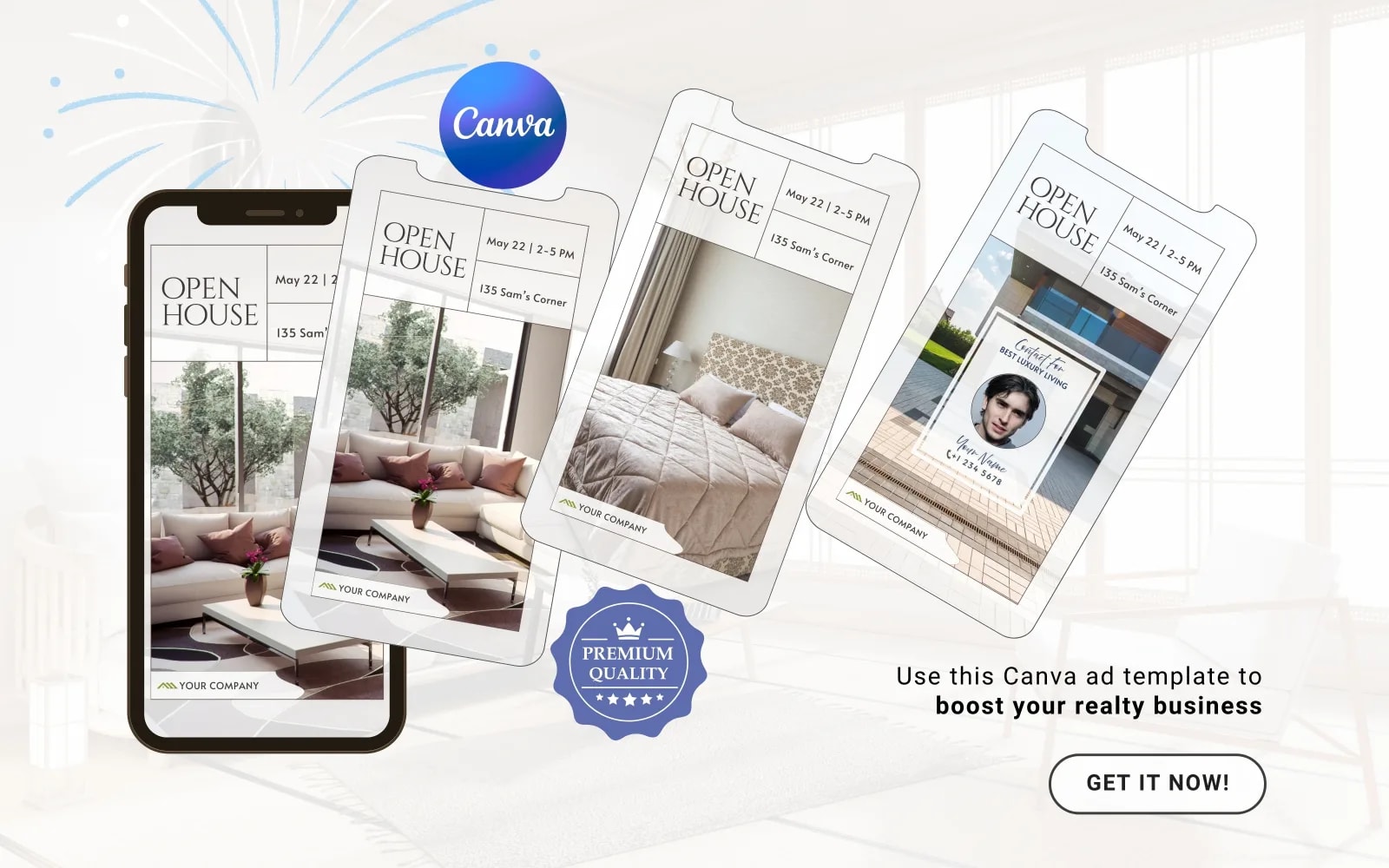 Open House Invitation Video - Canva Real Estate Template (preview 5 of 6)