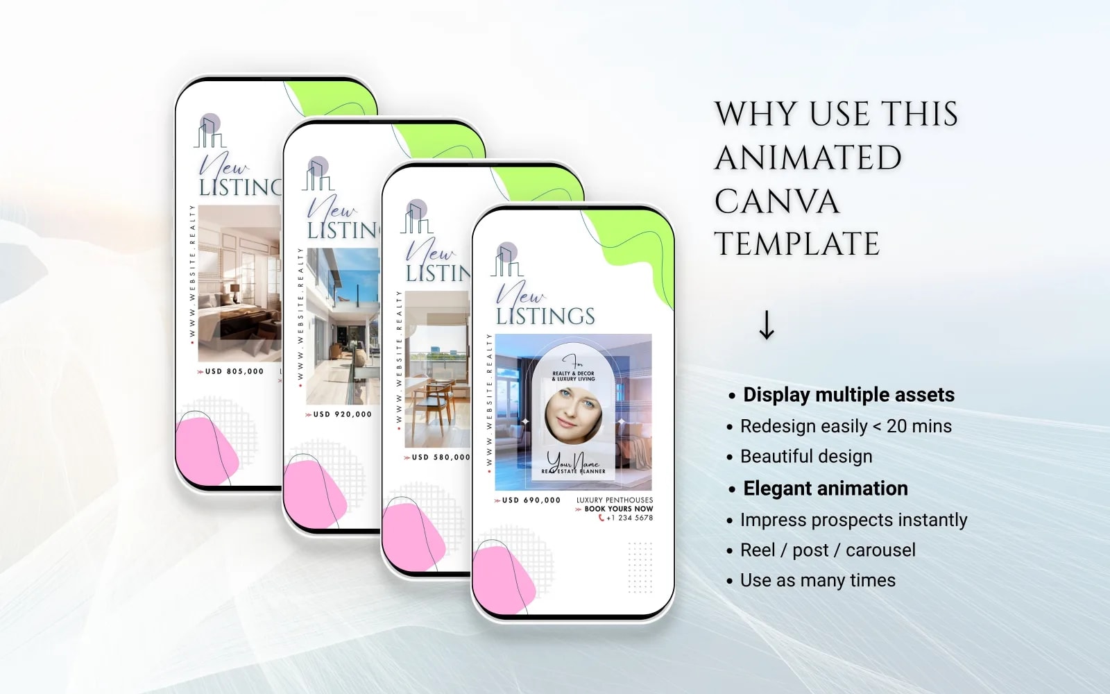 Canva Real Estate Animated New Listing Reel (preview 4 of 6)