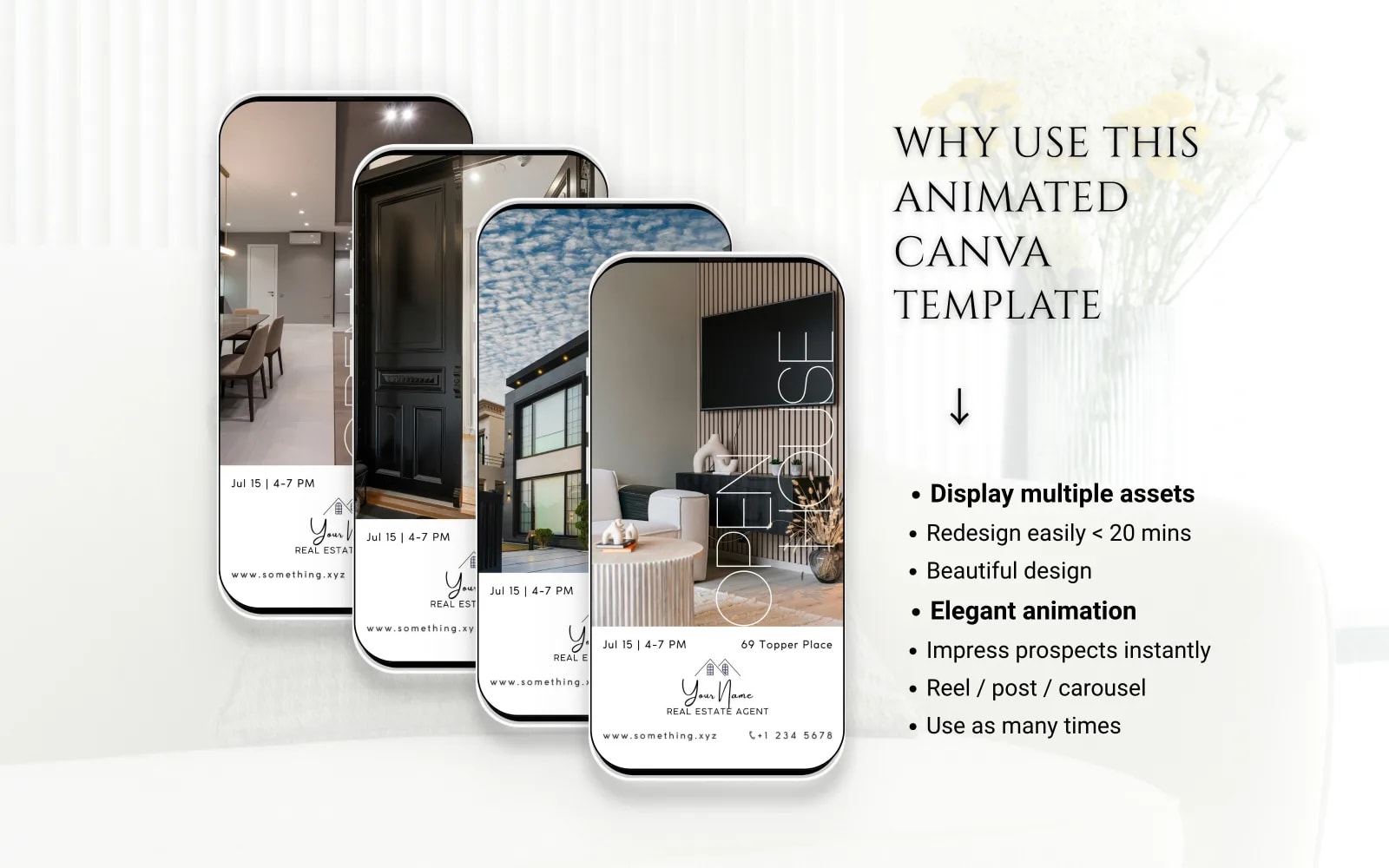 Real Estate Open House Video Ad Template - Canva Editable (preview 4 of 6)
