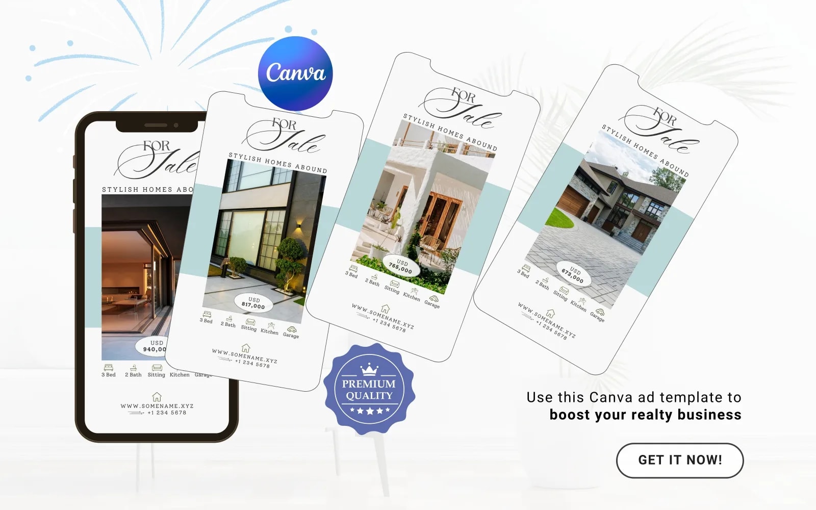 Luxury Modern Homes Video Ad Canva Real Estate Template (preview 5 of 6)