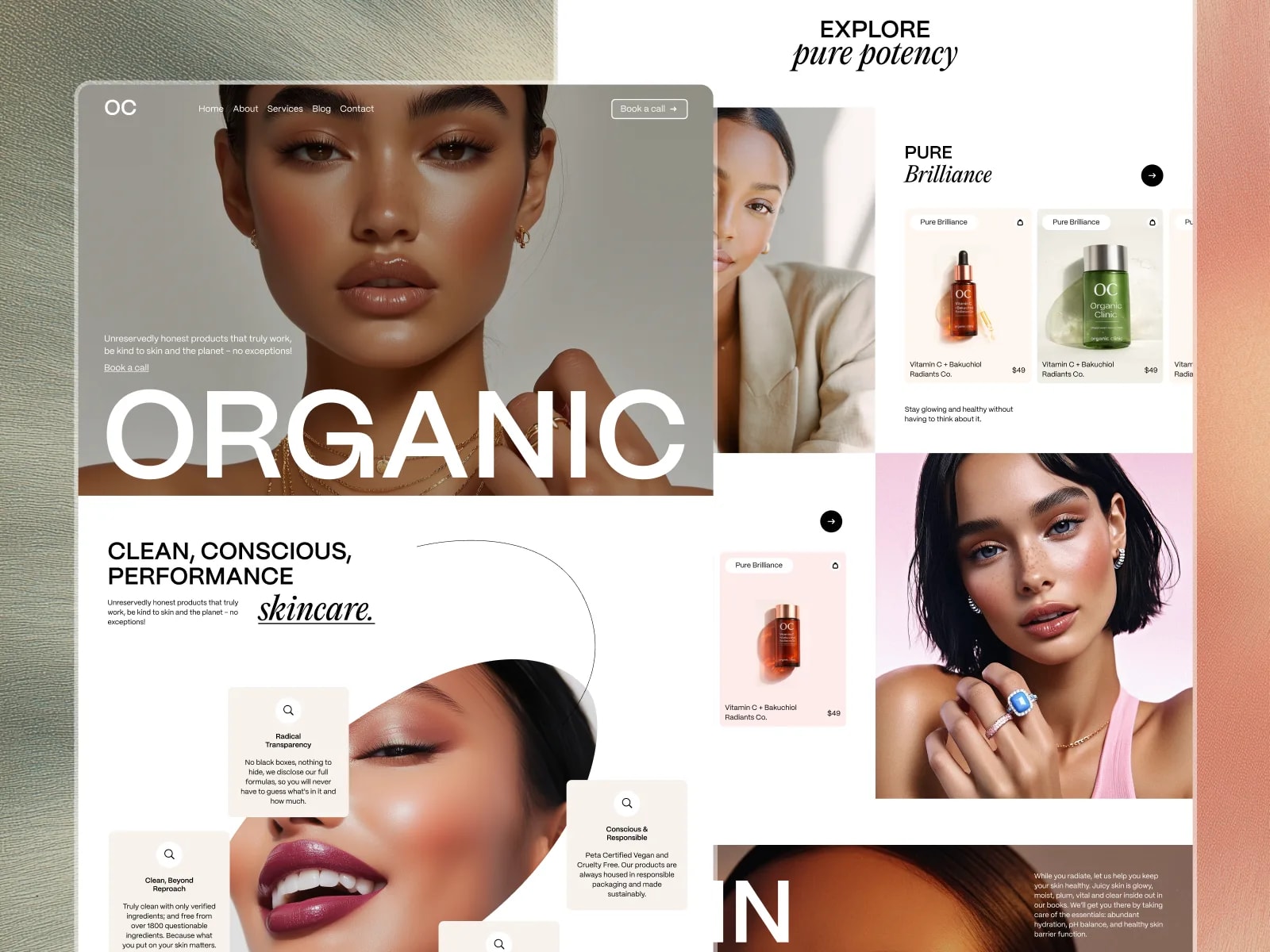 Organic Care Framer Template (preview 2 of 4)