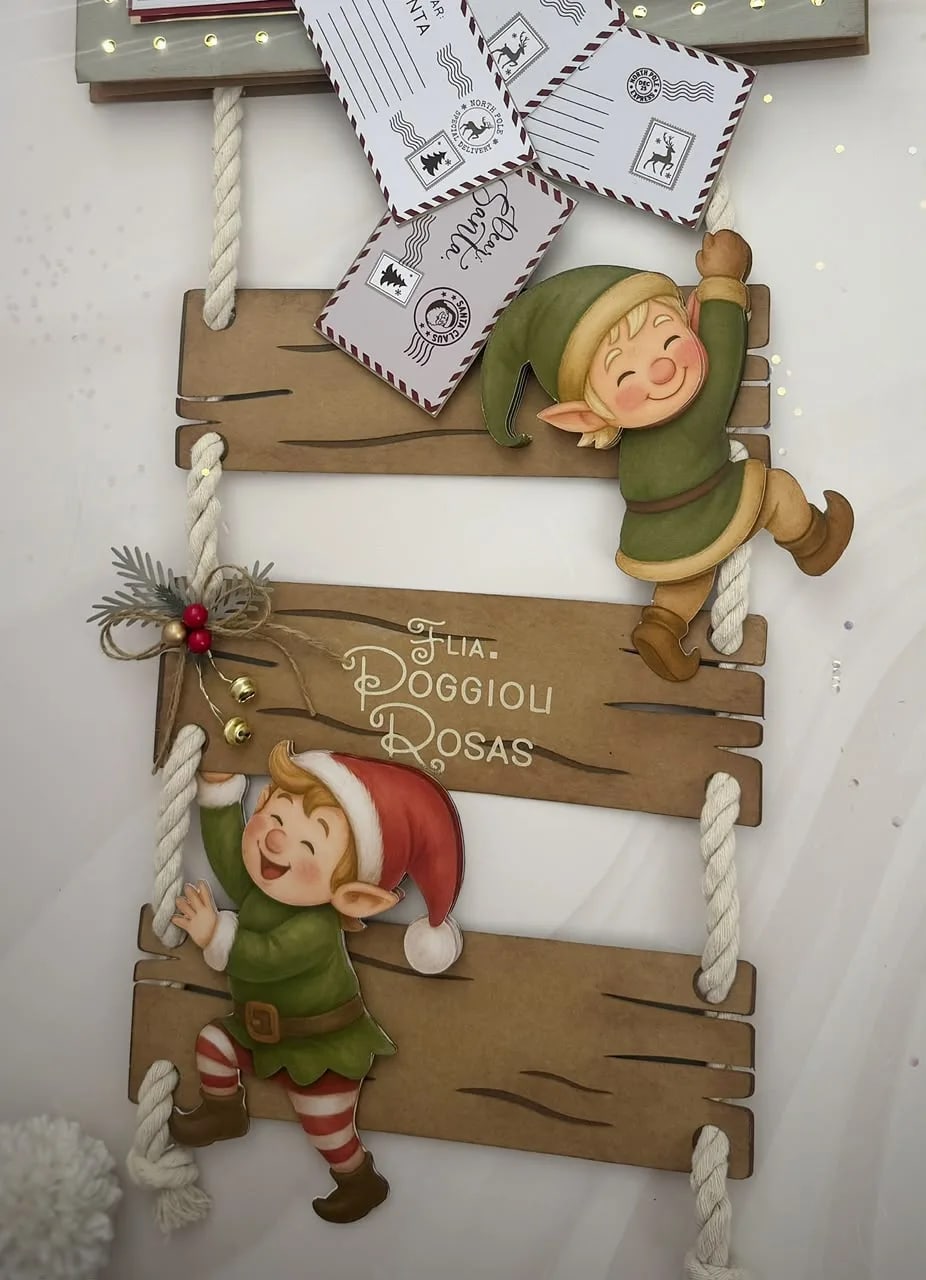 Santa Mailbox Christmas Door Hanger SVG (preview 4 of 6)