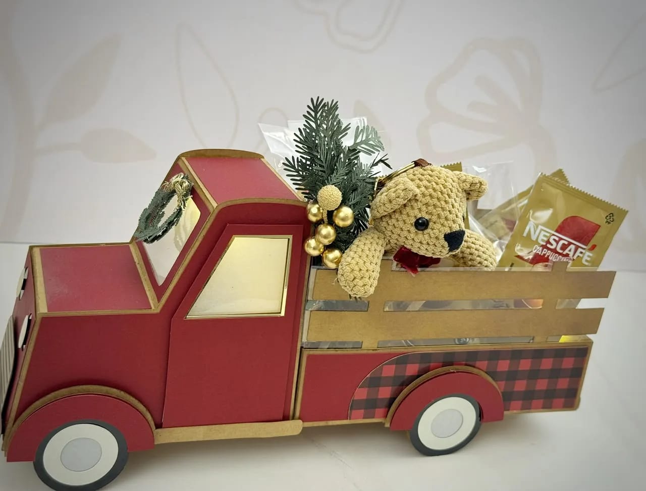 3D Christmas Truck Gift Box SVG (preview 2 of 6)